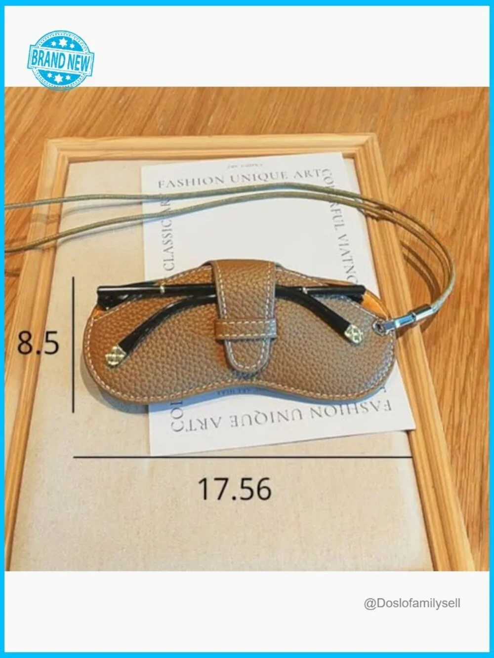 Portable Travel Sunglass Case with Lanyard Eyeglass Pouch Bag Holder